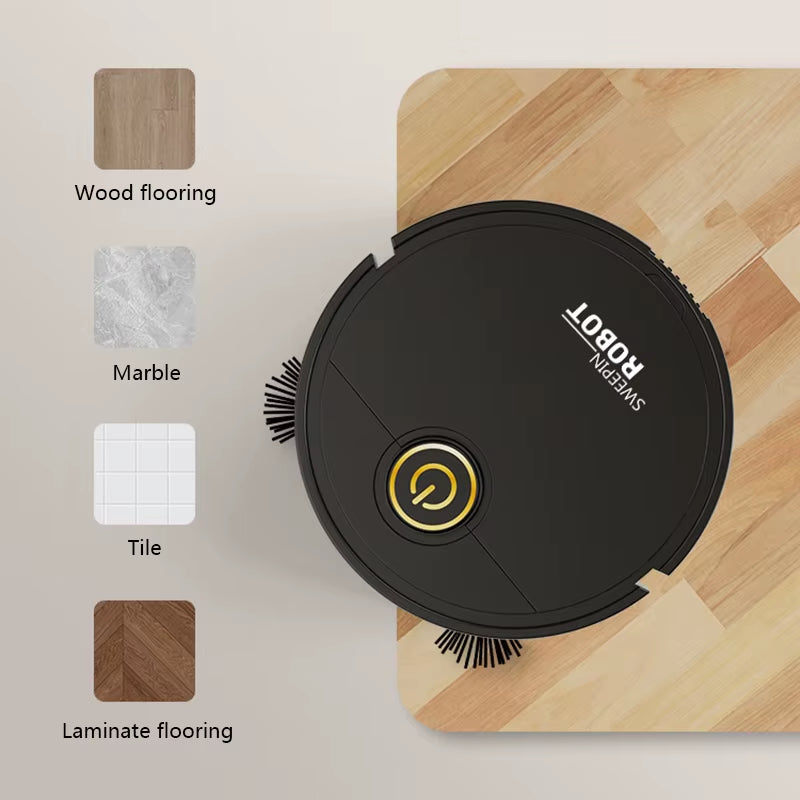 3-In-1 Automatic Sweeping Robot Sweep Vacuum Cleaner Mopping Floor USB Rechargeable Mini Cleaner Home Cleaning Machine