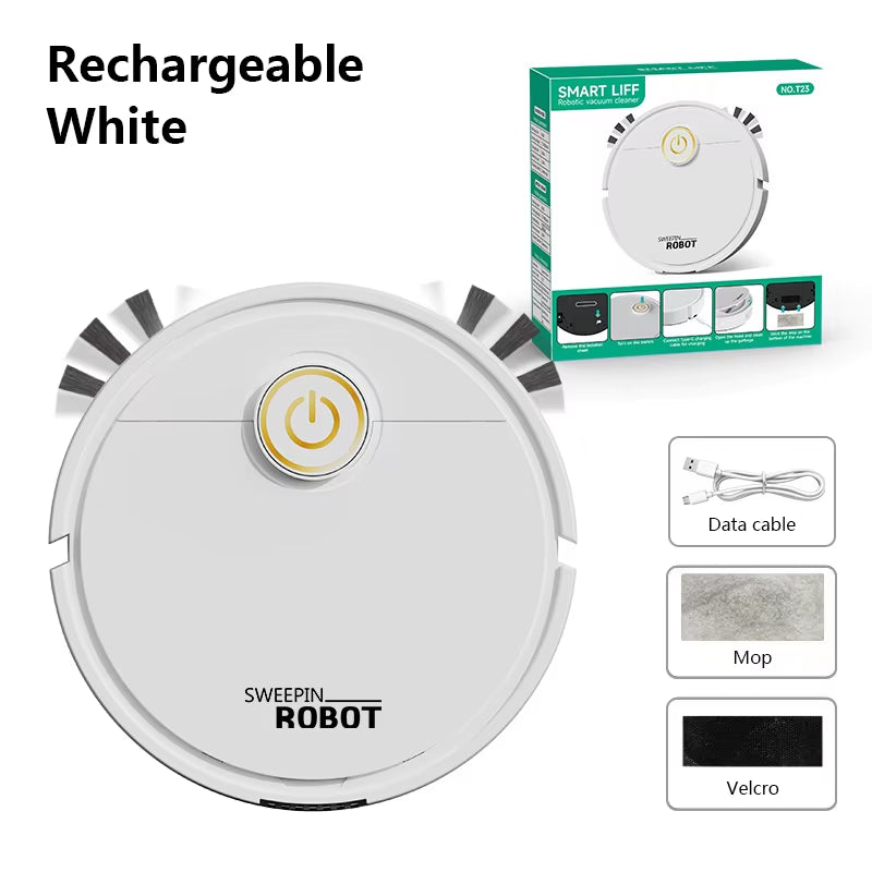 3-In-1 Automatic Sweeping Robot Sweep Vacuum Cleaner Mopping Floor USB Rechargeable Mini Cleaner Home Cleaning Machine