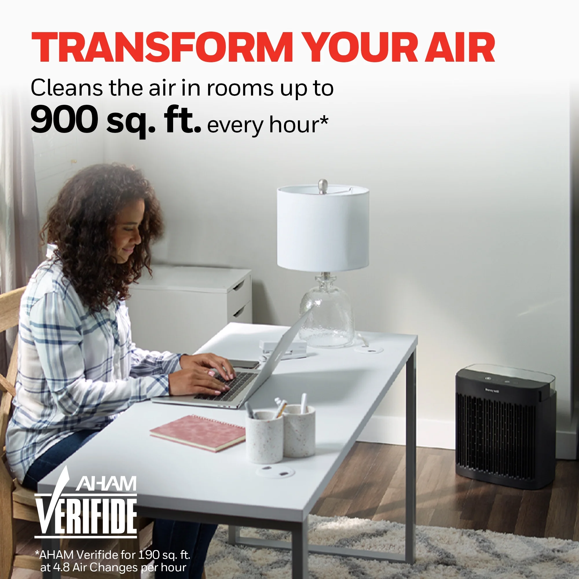 Air Purifier, HPA5100B, 900 Sq Ft, HEPA Filter, Allergen+ Plus, Smoke, Pollen, Dust Reducer