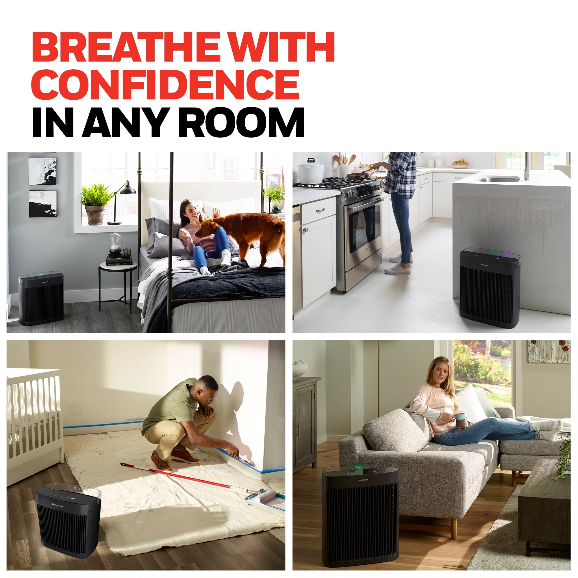 Air Purifier, HPA5100B, 900 Sq Ft, HEPA Filter, Allergen+ Plus, Smoke, Pollen, Dust Reducer