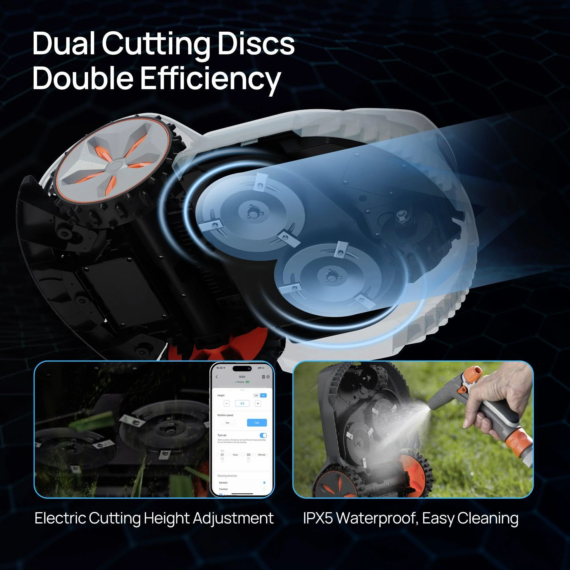 X7 Wireless Robot Lawn Mower L 0.75 Acre