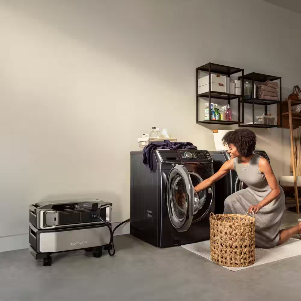 Battery Generator Delta Pro Ultra 6144Wh Solar Generator, 7200W Output,Lfp Power Station Home Backup, Push-Button