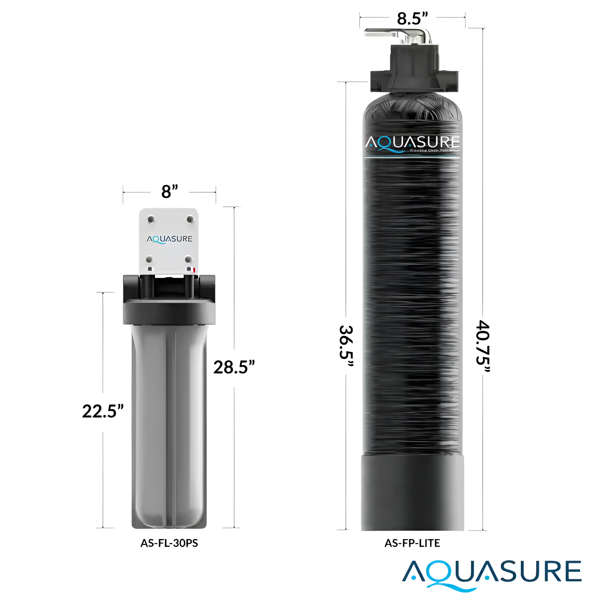 Fortitude Lite KDF/GAC 800,000 Gal. Whole House Water Treatment Filtration System with Pleated Sediment Pre-Filter