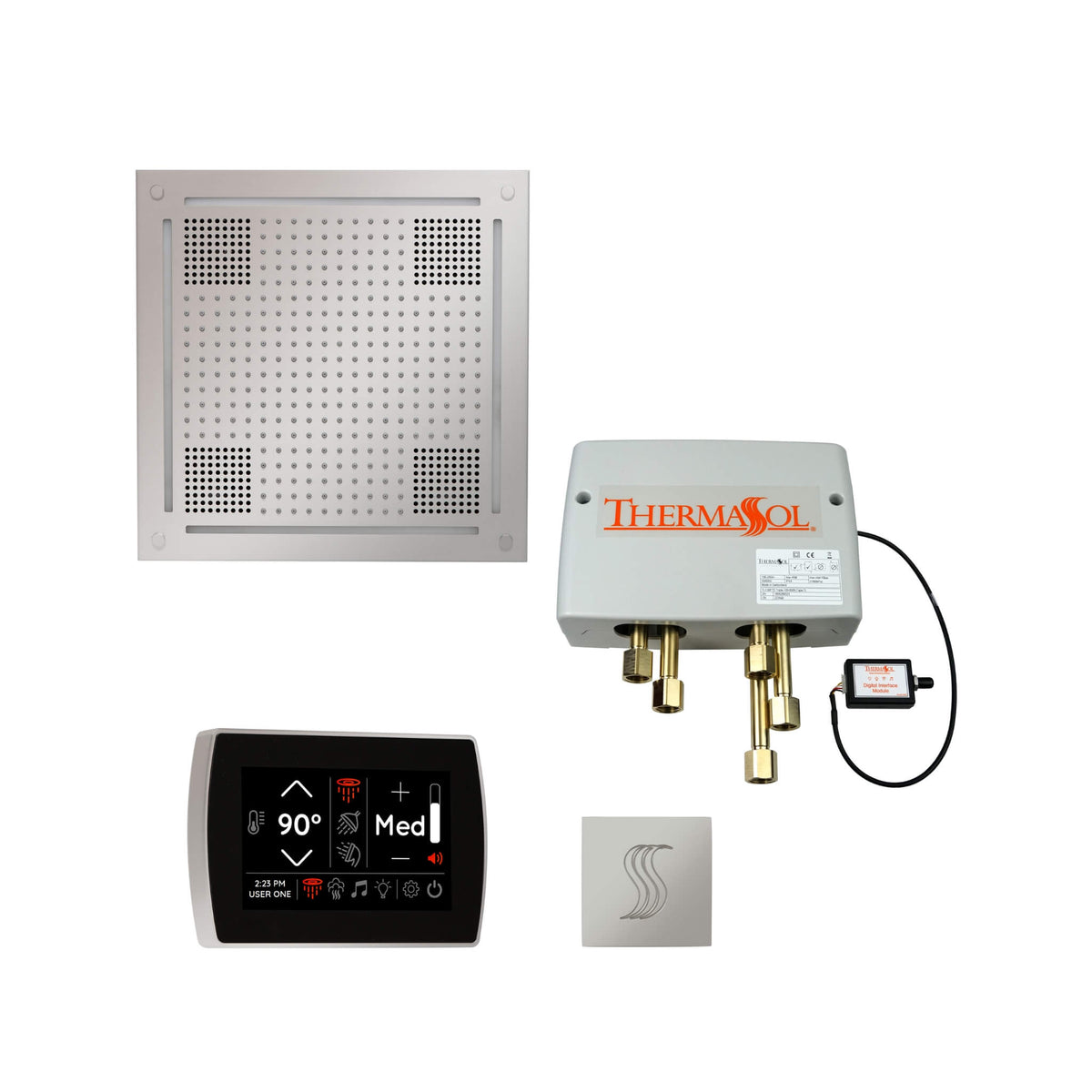 ThermaSol Total Wellness Steam Shower Package with Digital Shower Valve