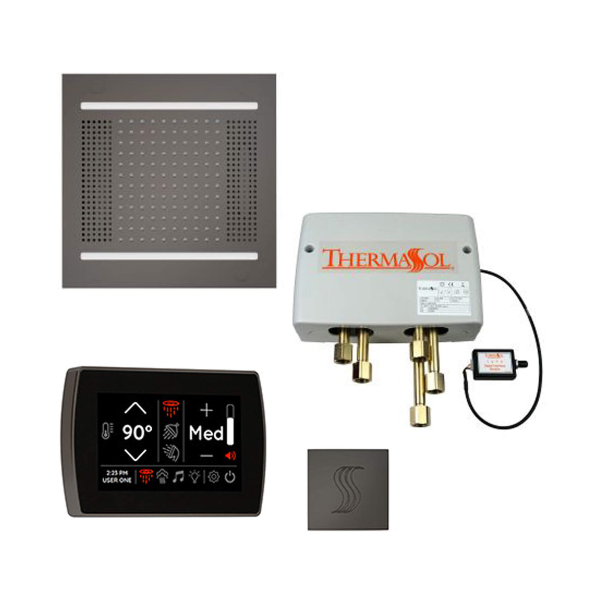 ThermaSol Total Wellness Steam Shower Package with Digital Shower Valve
