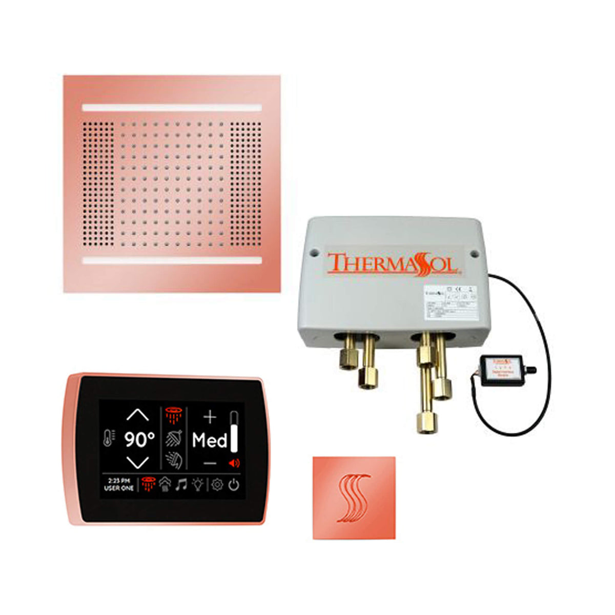 ThermaSol Total Wellness Steam Shower Package with Digital Shower Valve