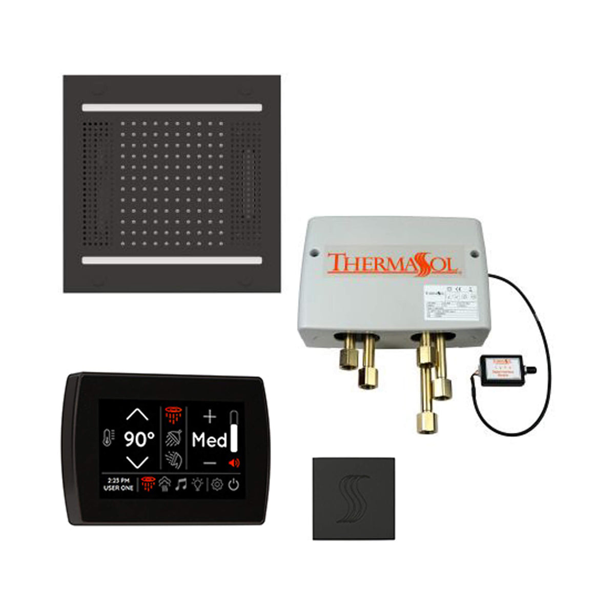 ThermaSol Total Wellness Steam Shower Package with Digital Shower Valve
