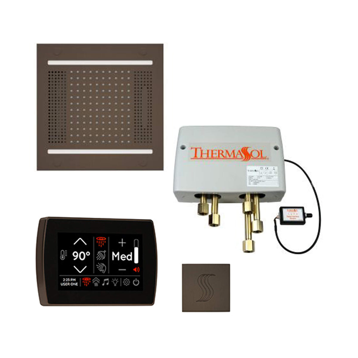 ThermaSol Total Wellness Steam Shower Package with Digital Shower Valve