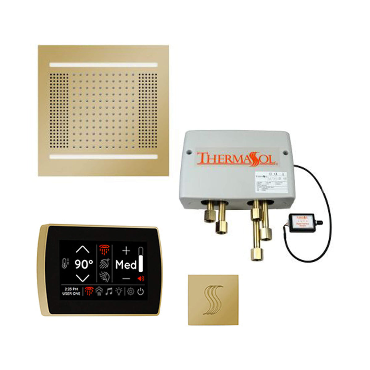 ThermaSol Total Wellness Steam Shower Package with Digital Shower Valve