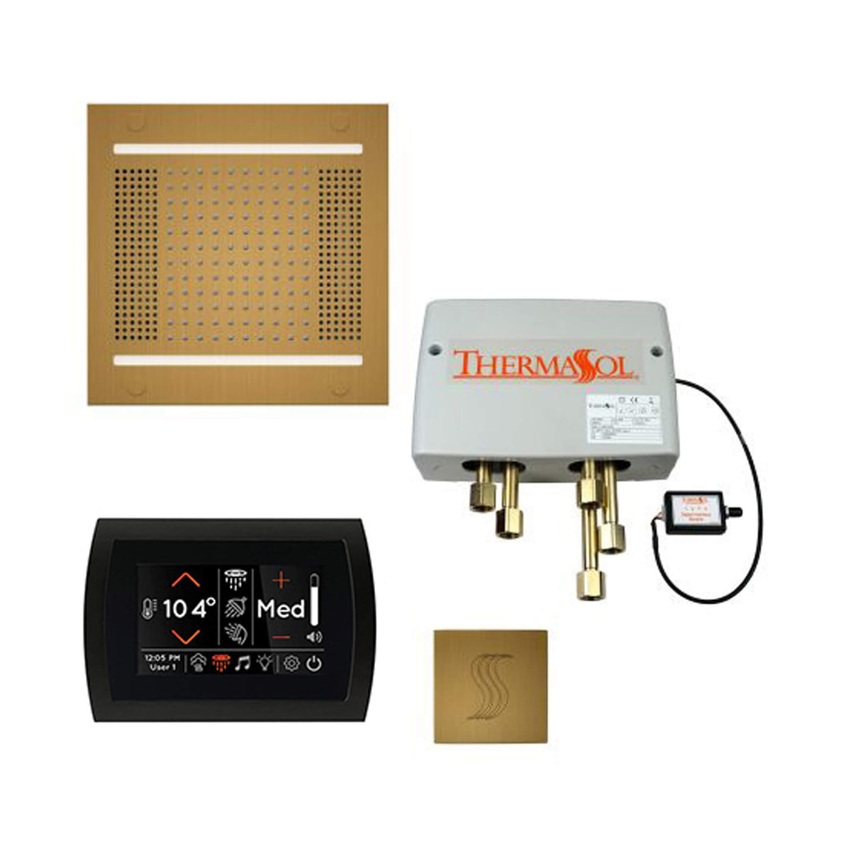 ThermaSol Total Wellness Steam Shower Package with Digital Shower Valve