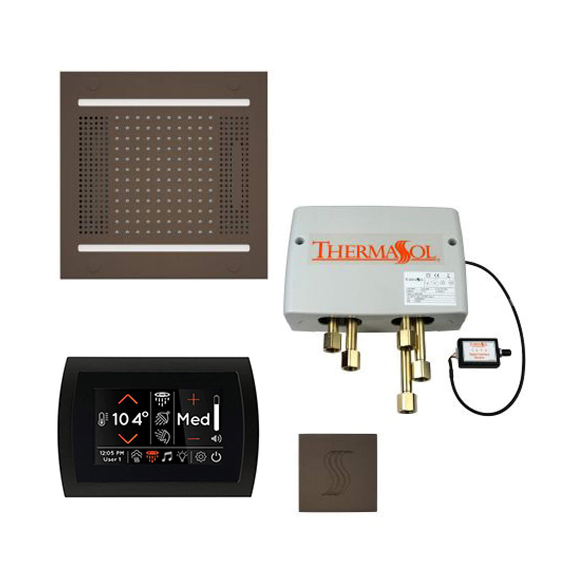 ThermaSol Total Wellness Steam Shower Package with Digital Shower Valve