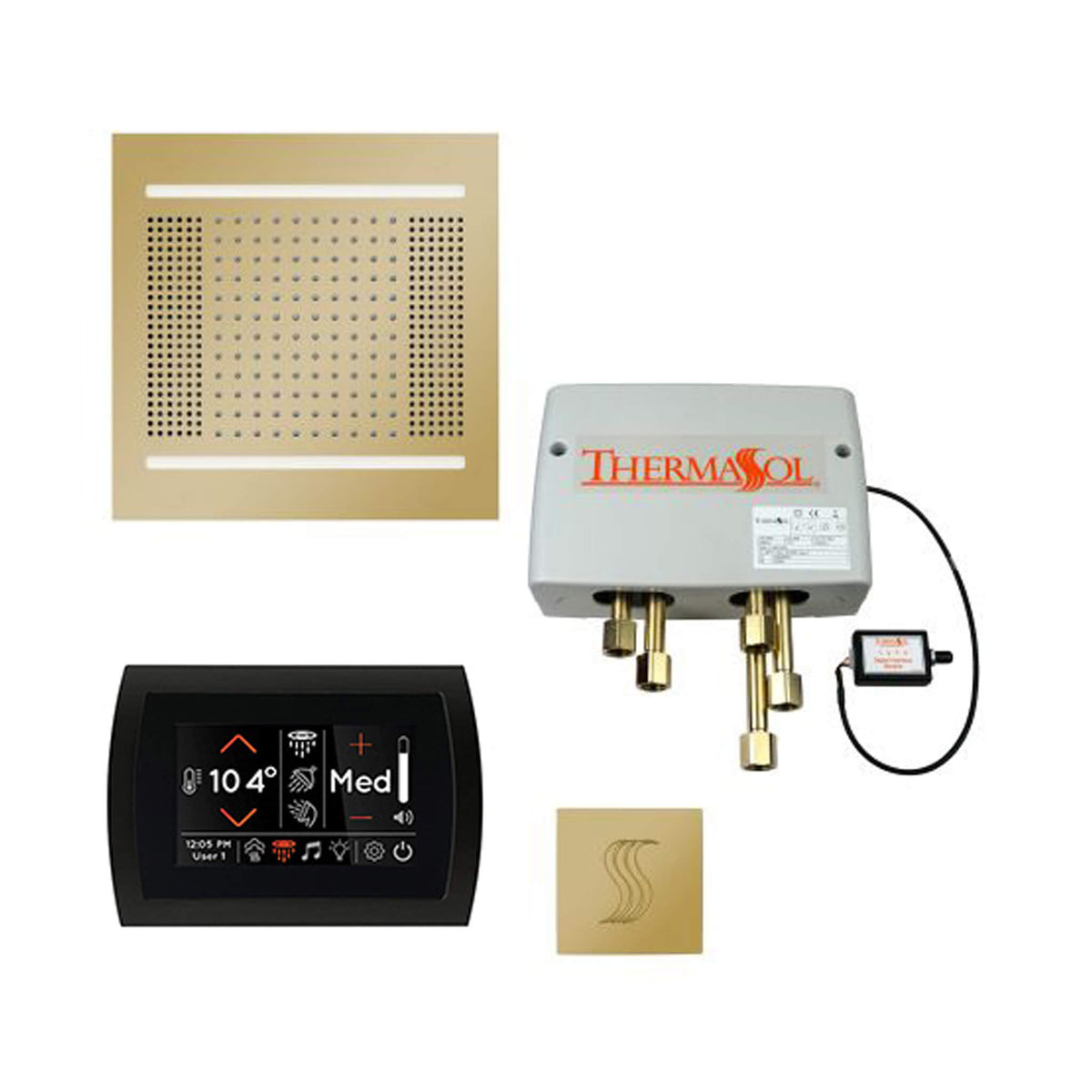 ThermaSol Total Wellness Steam Shower Package with Digital Shower Valve