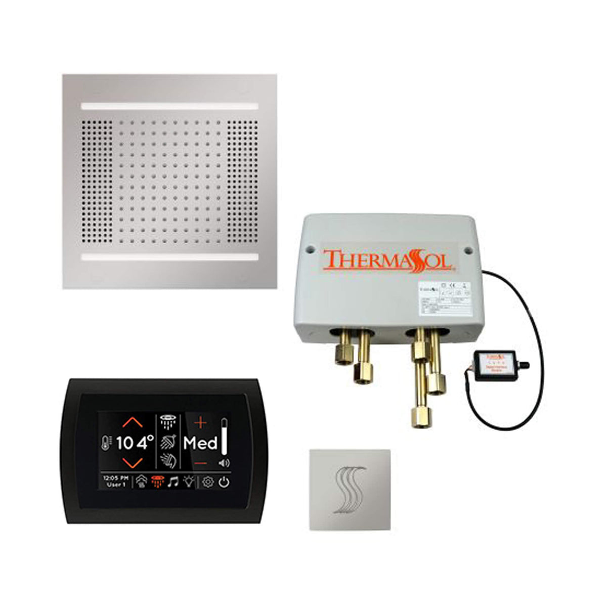 ThermaSol Total Wellness Steam Shower Package with Digital Shower Valve