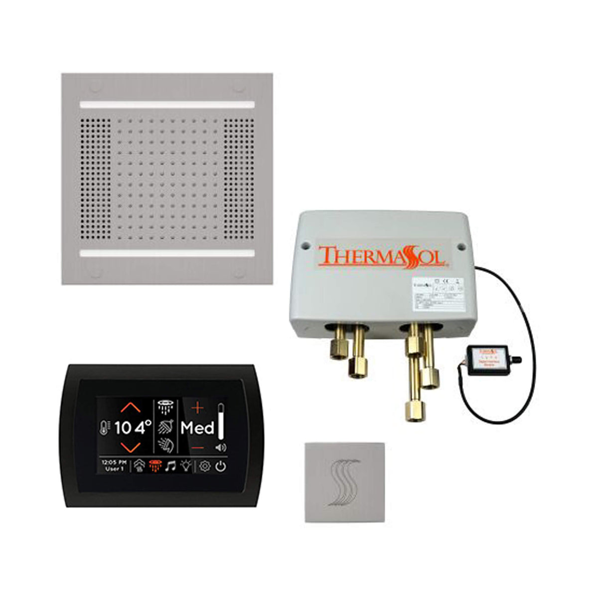 ThermaSol Total Wellness Steam Shower Package with Digital Shower Valve