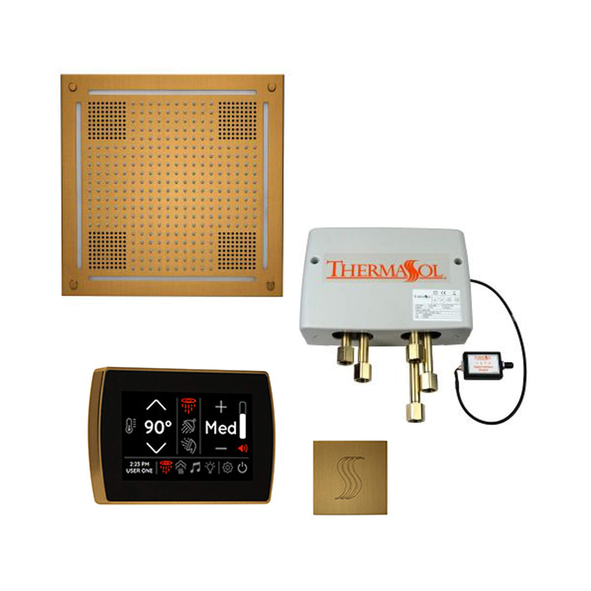 ThermaSol Total Wellness Steam Shower Package with Digital Shower Valve