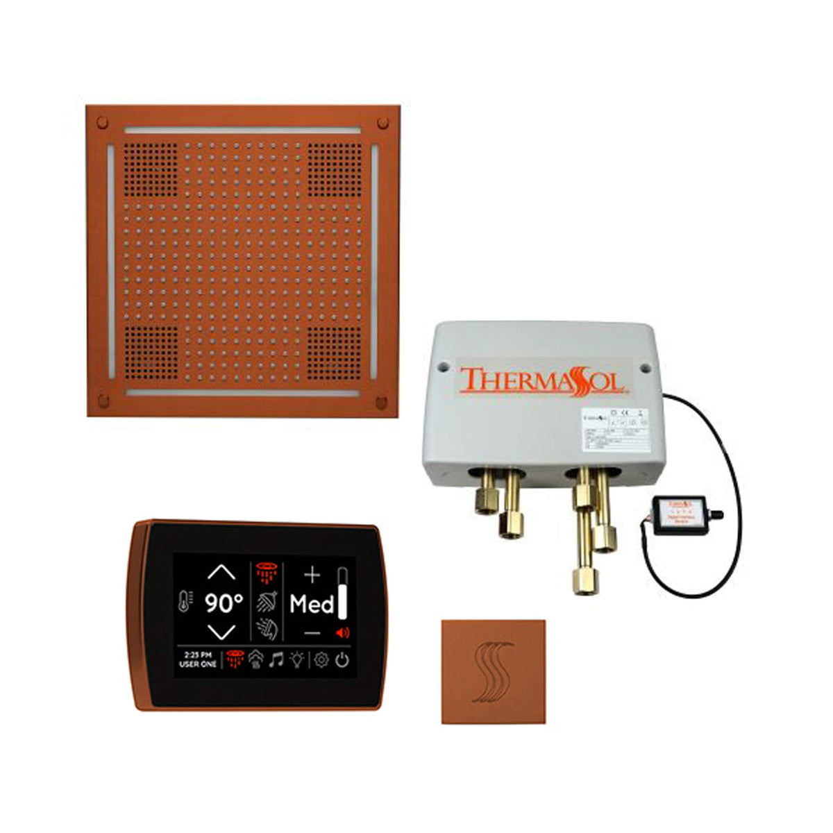 ThermaSol Total Wellness Steam Shower Package with Digital Shower Valve
