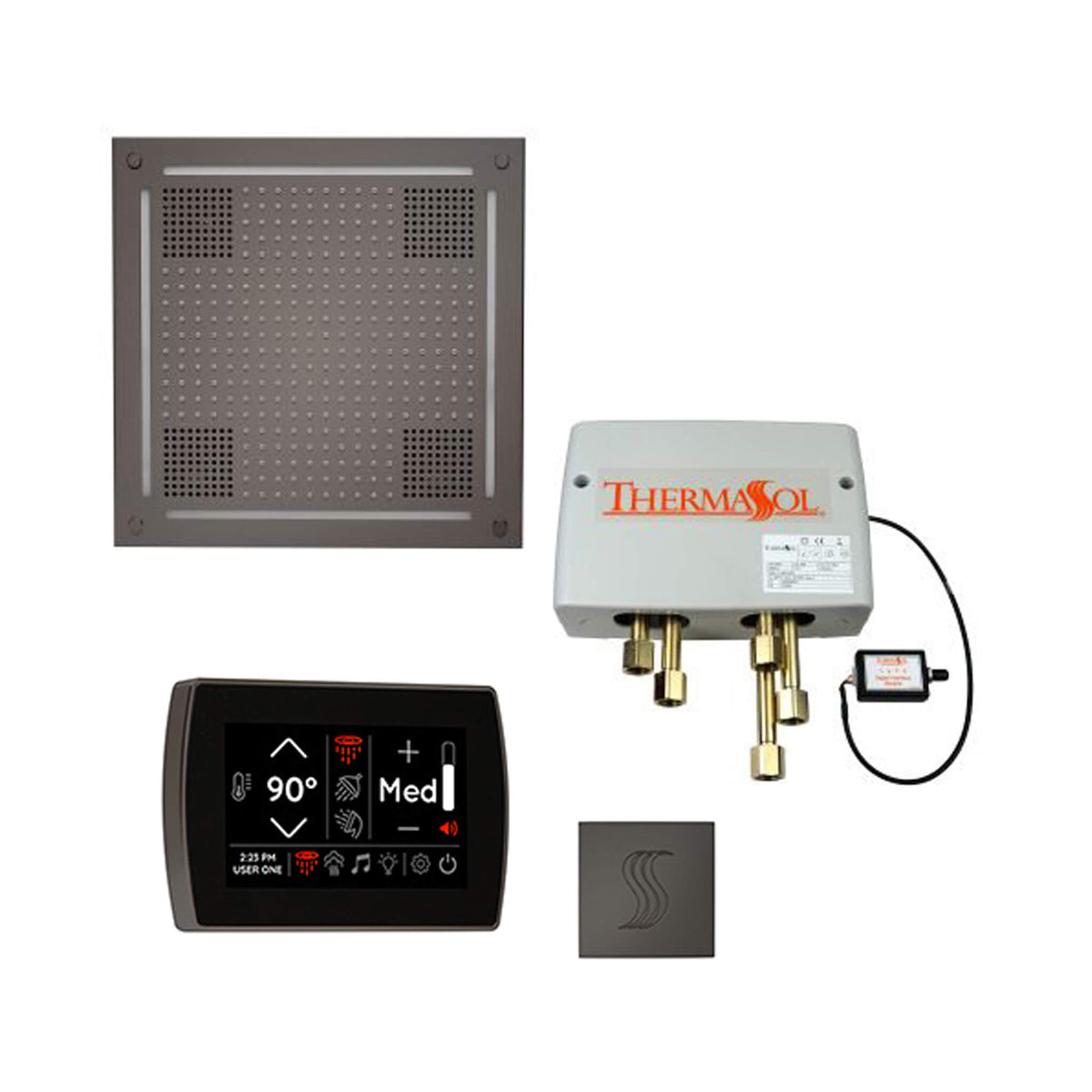 ThermaSol Total Wellness Steam Shower Package with Digital Shower Valve