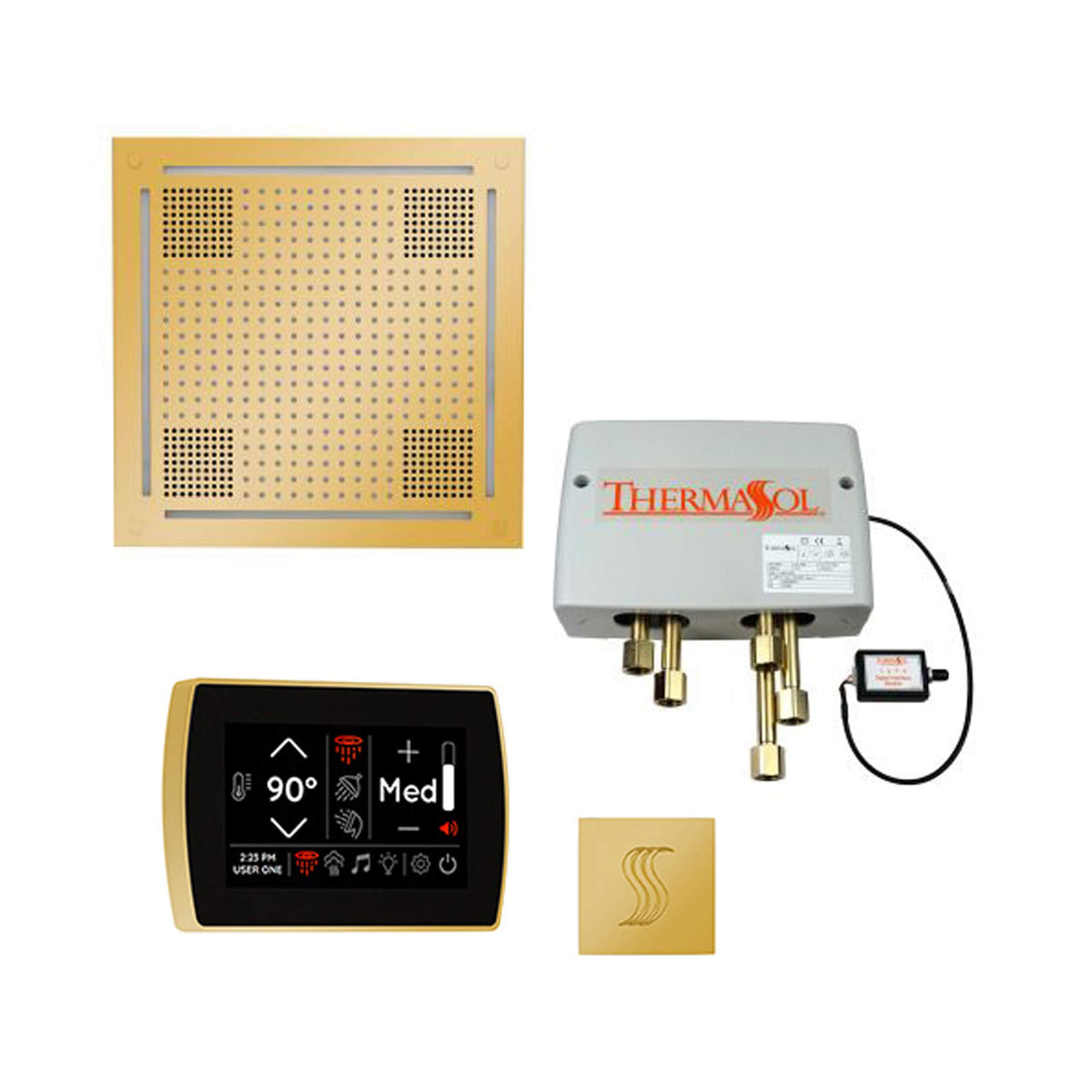 ThermaSol Total Wellness Steam Shower Package with Digital Shower Valve