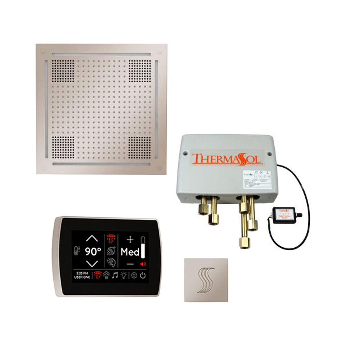 ThermaSol Total Wellness Steam Shower Package with Digital Shower Valve