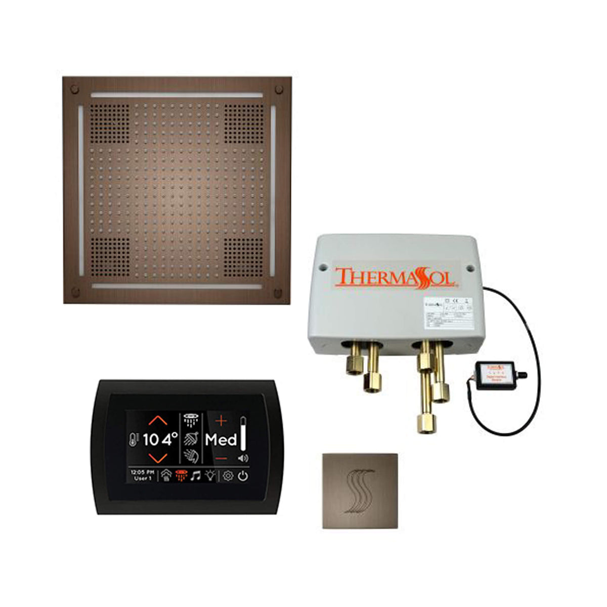 ThermaSol Total Wellness Steam Shower Package with Digital Shower Valve