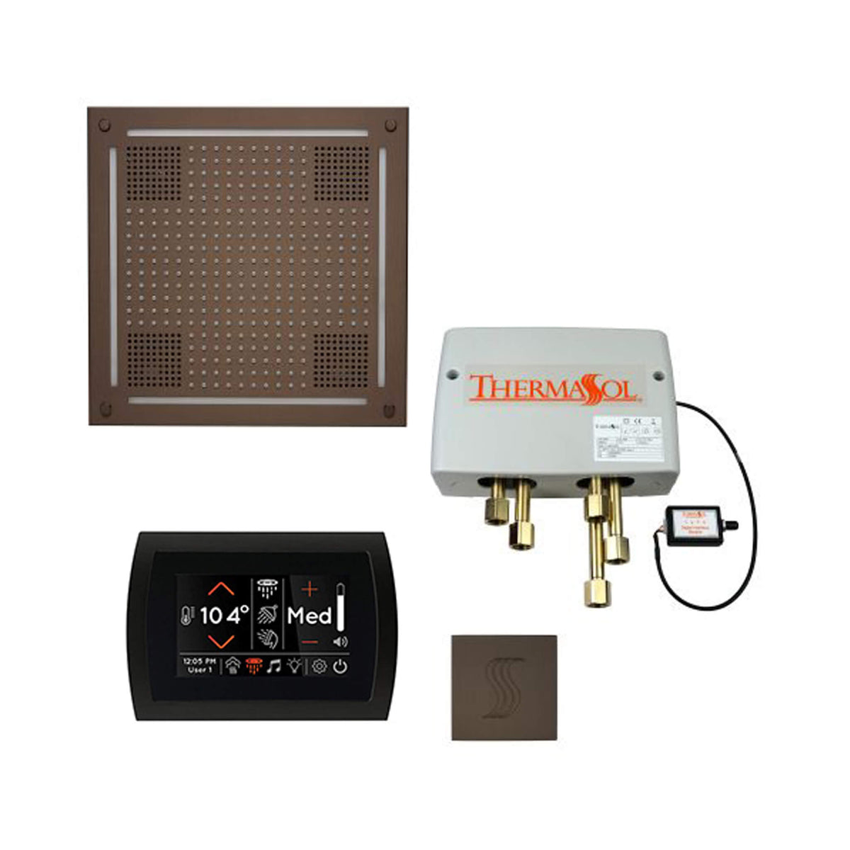 ThermaSol Total Wellness Steam Shower Package with Digital Shower Valve