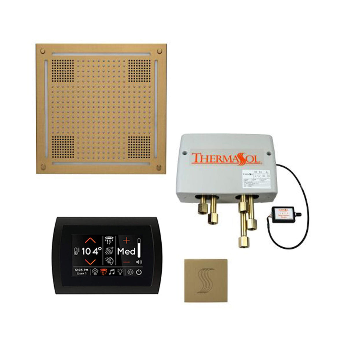 ThermaSol Total Wellness Steam Shower Package with Digital Shower Valve