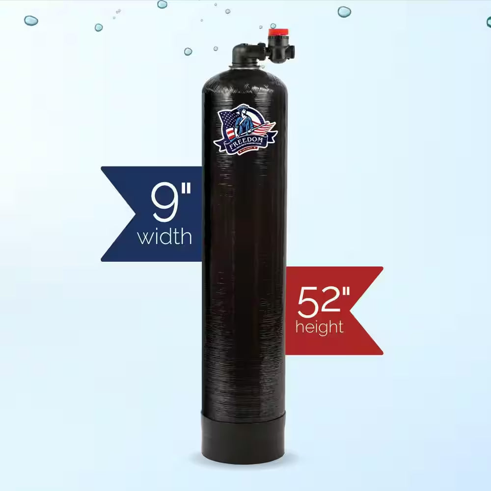 ECO-X Series 7-Stage Municipal Water Filtration and Salt-Free Conditioning System Treats up to 3 Bathrooms in Black