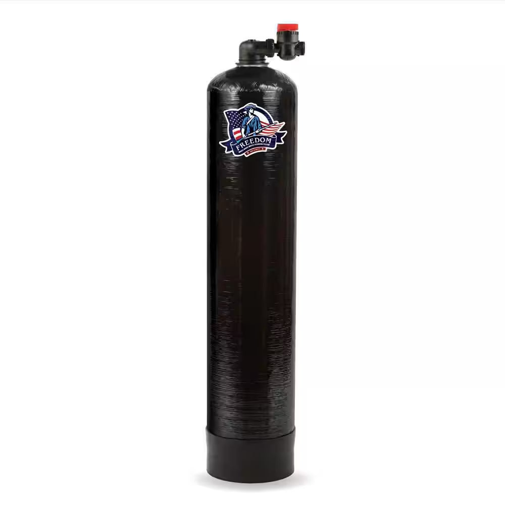ECO-X Series 7-Stage Municipal Water Filtration and Salt-Free Conditioning System Treats up to 3 Bathrooms in Black