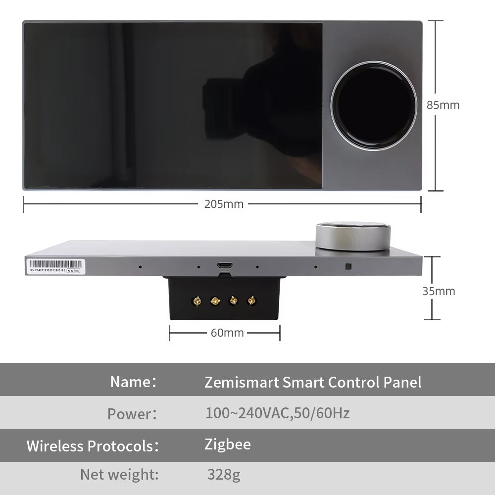 NEW Smart 6-Inch Multi-Functional Central Control LCD Touch Panel for Home Automation Scene Work with Tuya Zigbee Device