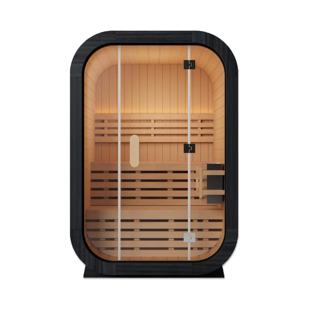 Thermora Lund 2-Person Outdoor Spruce Sauna Kit with 4.5kW Electric Stove