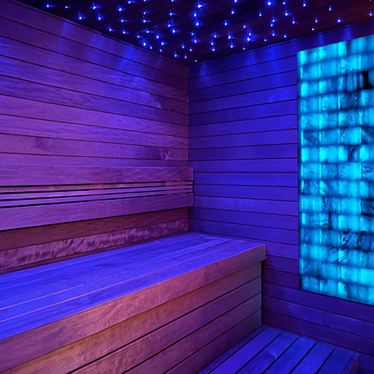 Prosaunas Himalayan Salt Sauna Wall Kit, Backlit