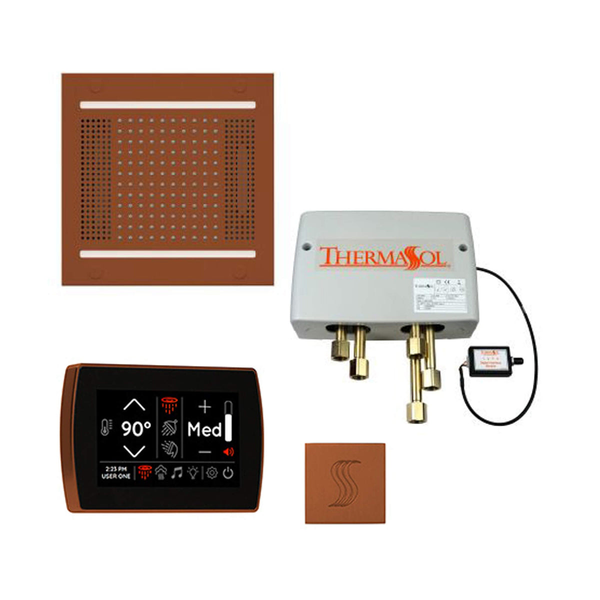 ThermaSol Total Wellness Steam Shower Package with Digital Shower Valve