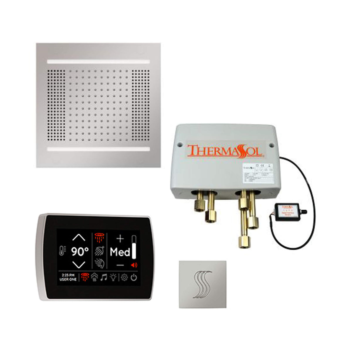 ThermaSol Total Wellness Steam Shower Package with Digital Shower Valve