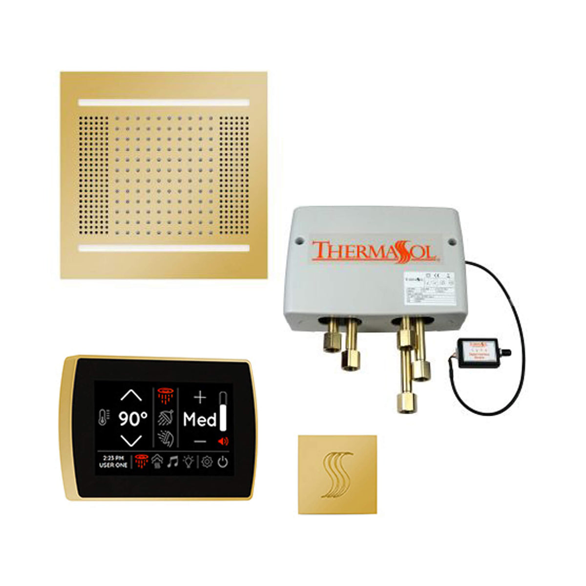 ThermaSol Total Wellness Steam Shower Package with Digital Shower Valve