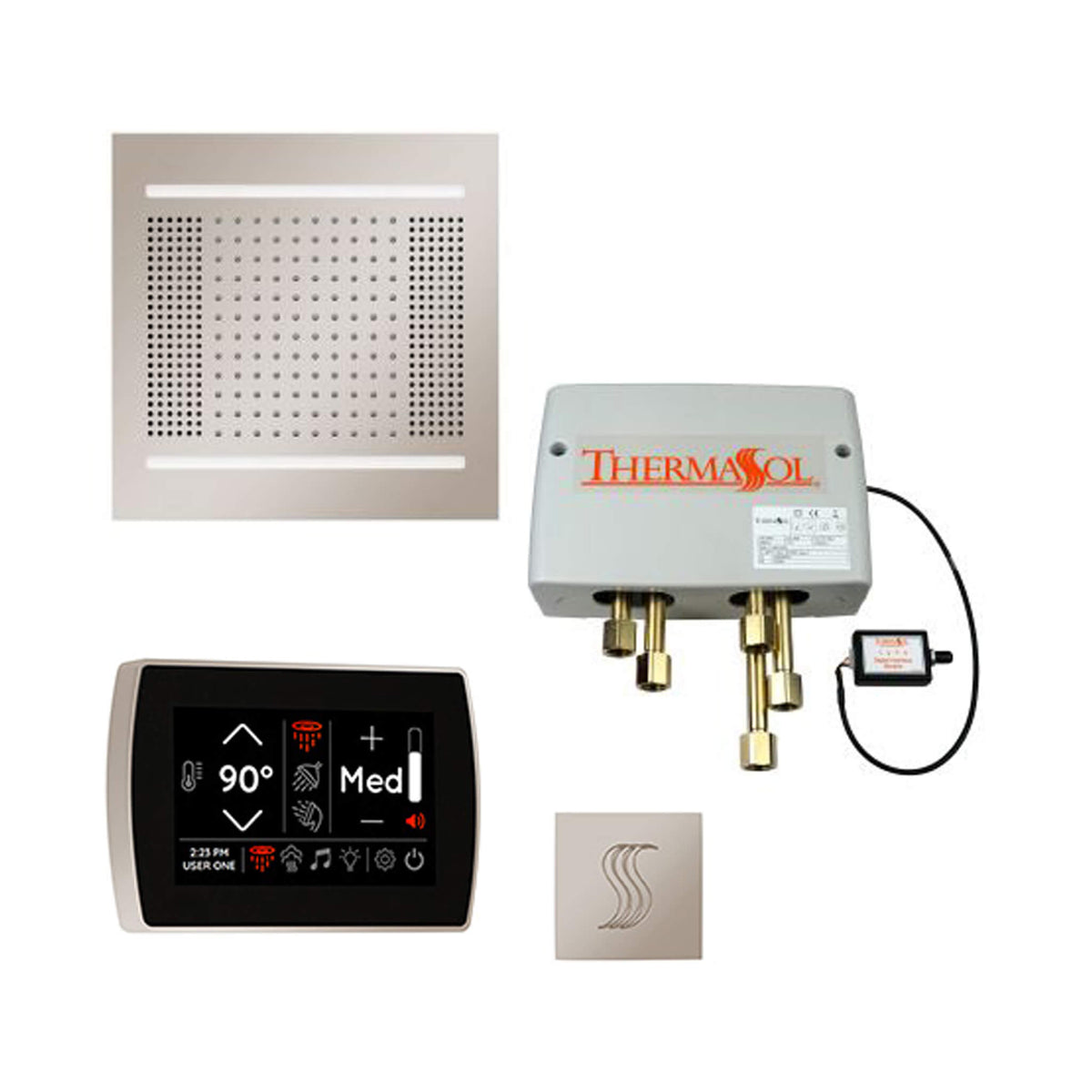 ThermaSol Total Wellness Steam Shower Package with Digital Shower Valve