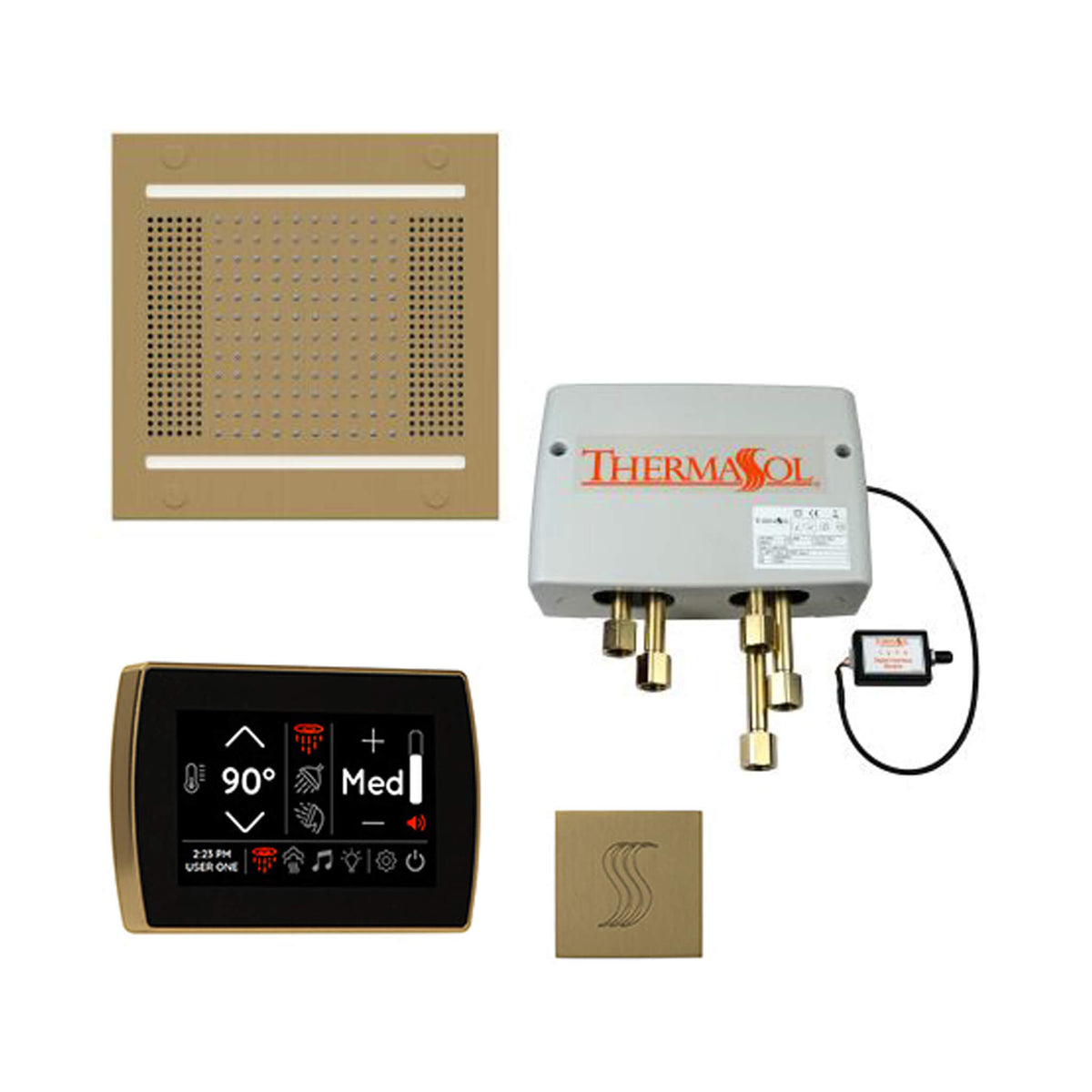 ThermaSol Total Wellness Steam Shower Package with Digital Shower Valve