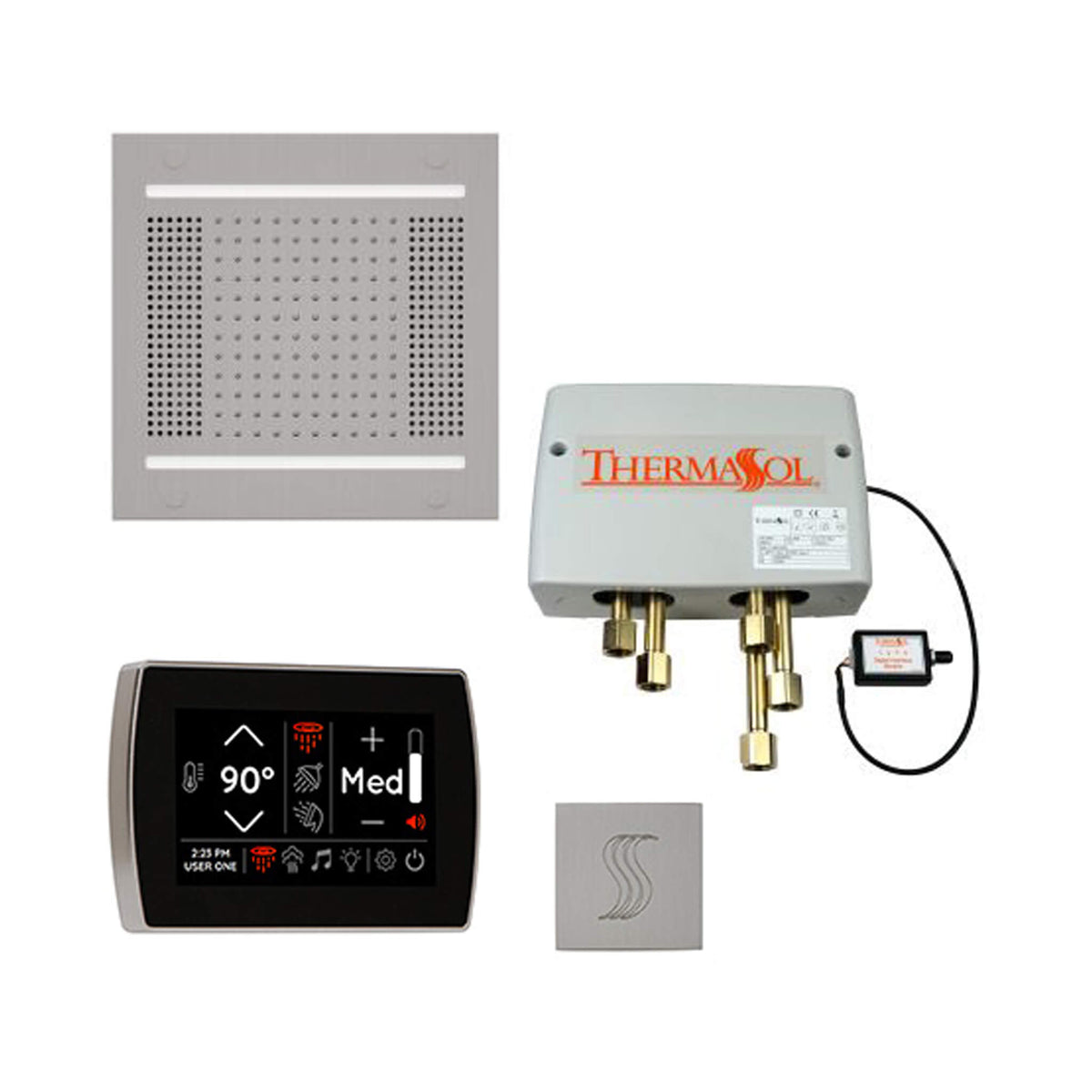 ThermaSol Total Wellness Steam Shower Package with Digital Shower Valve