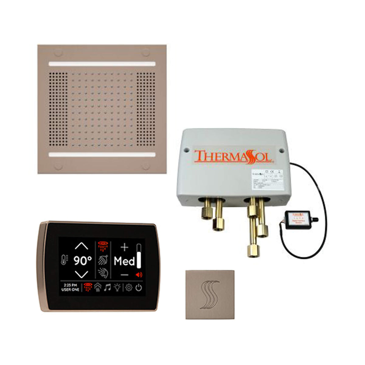 ThermaSol Total Wellness Steam Shower Package with Digital Shower Valve