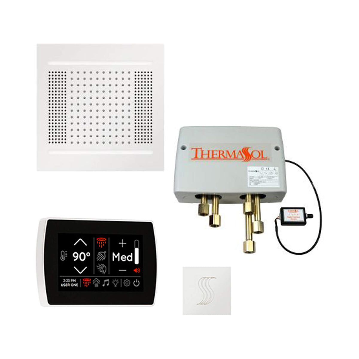 ThermaSol Total Wellness Steam Shower Package with Digital Shower Valve