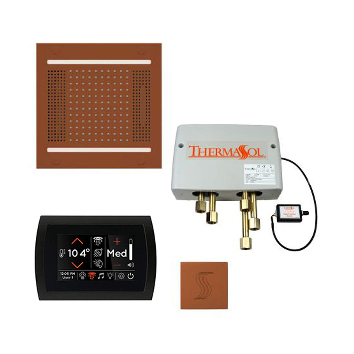 ThermaSol Total Wellness Steam Shower Package with Digital Shower Valve