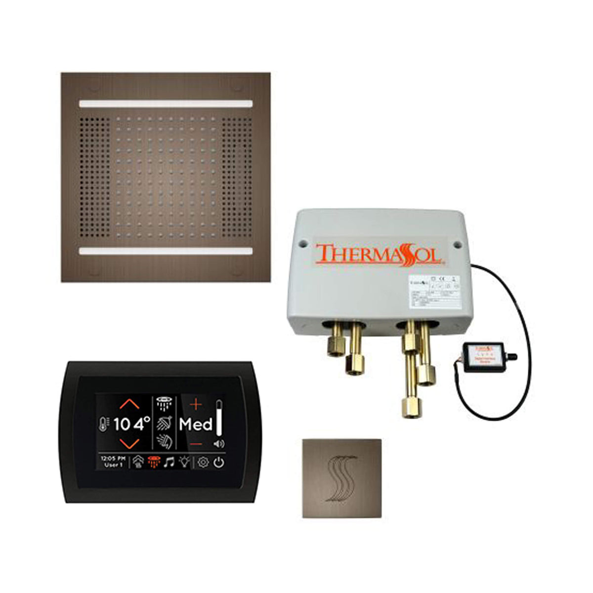 ThermaSol Total Wellness Steam Shower Package with Digital Shower Valve