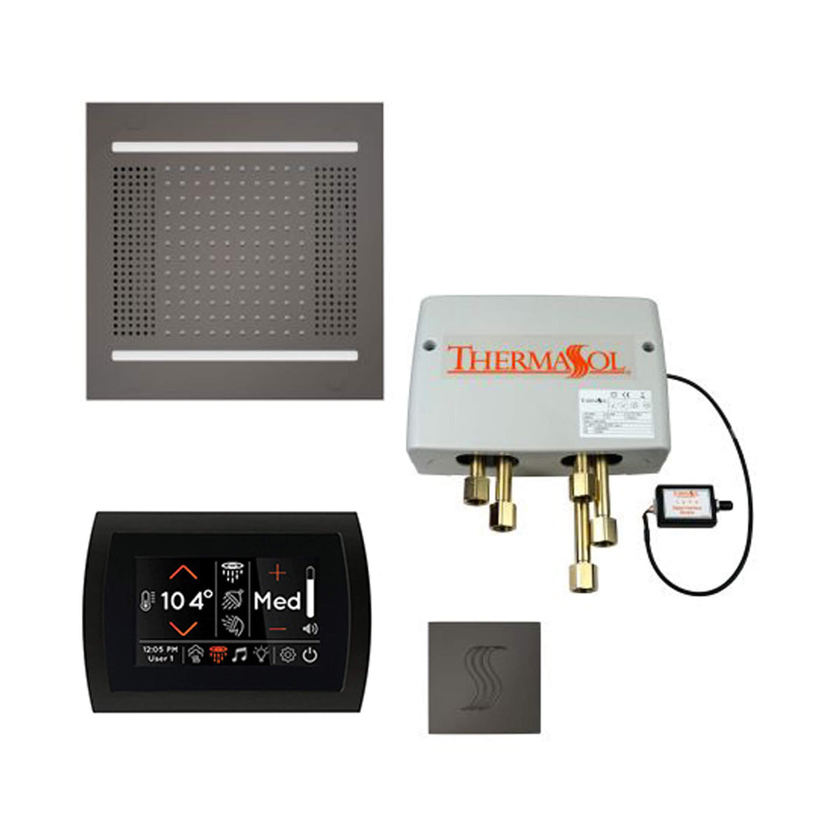 ThermaSol Total Wellness Steam Shower Package with Digital Shower Valve