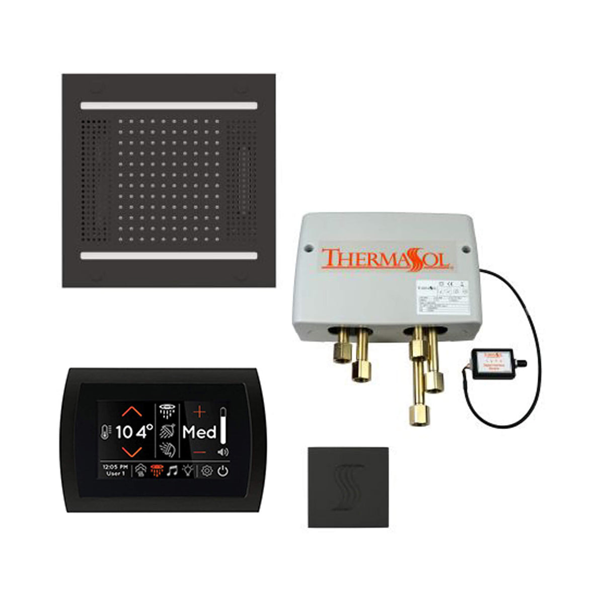 ThermaSol Total Wellness Steam Shower Package with Digital Shower Valve
