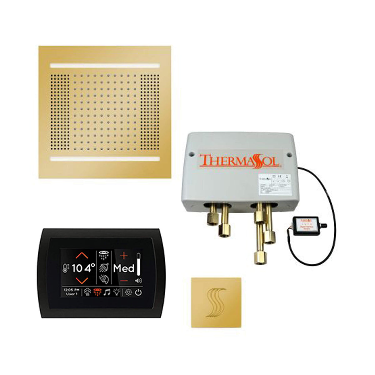 ThermaSol Total Wellness Steam Shower Package with Digital Shower Valve