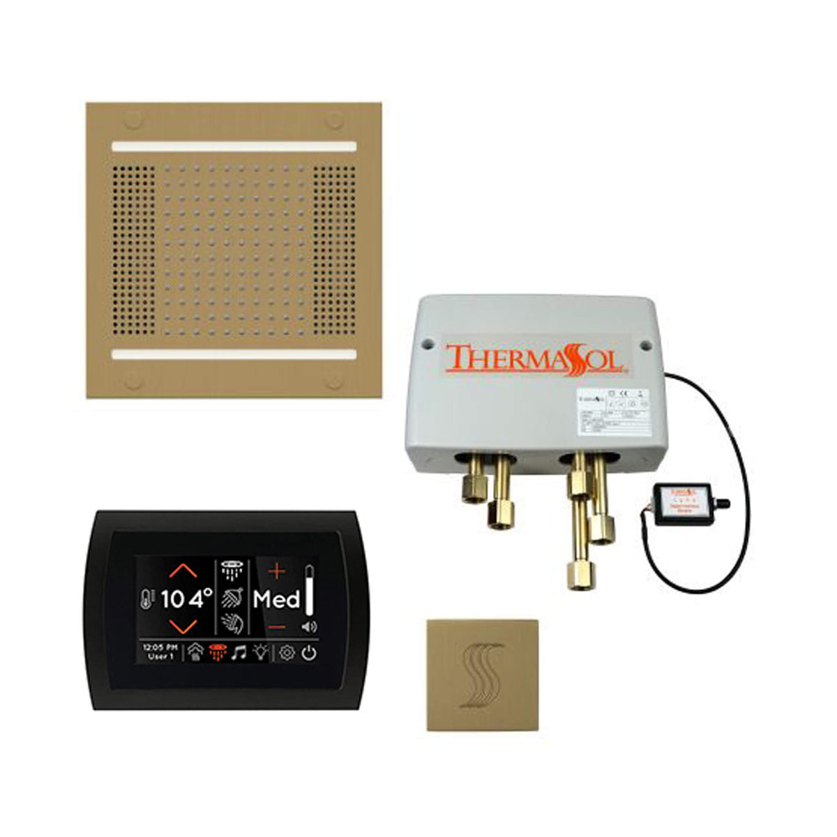 ThermaSol Total Wellness Steam Shower Package with Digital Shower Valve
