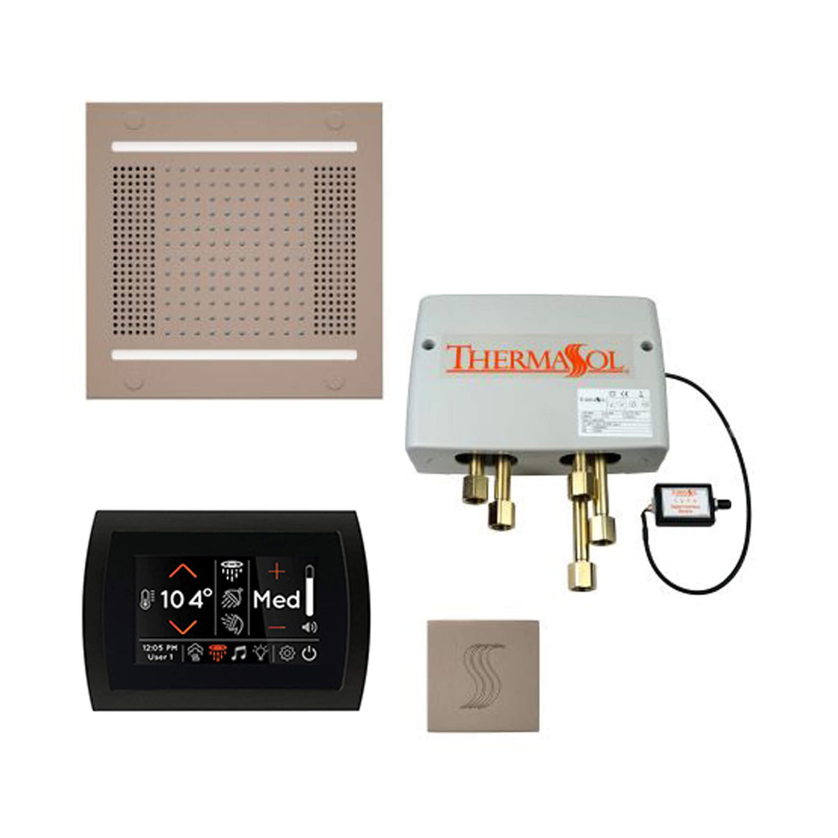 ThermaSol Total Wellness Steam Shower Package with Digital Shower Valve