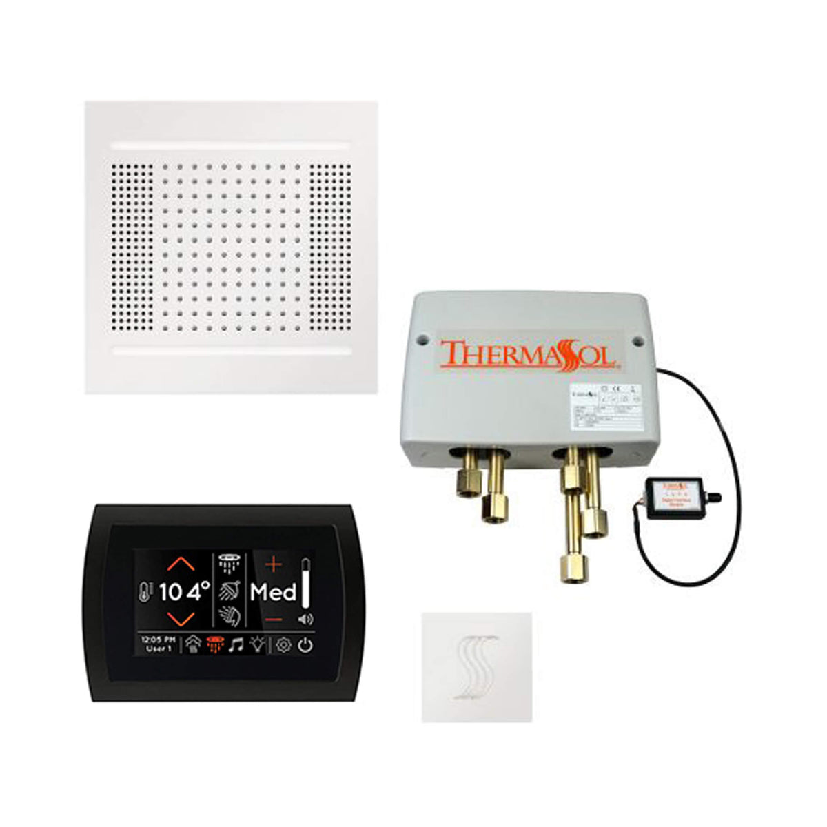 ThermaSol Total Wellness Steam Shower Package with Digital Shower Valve