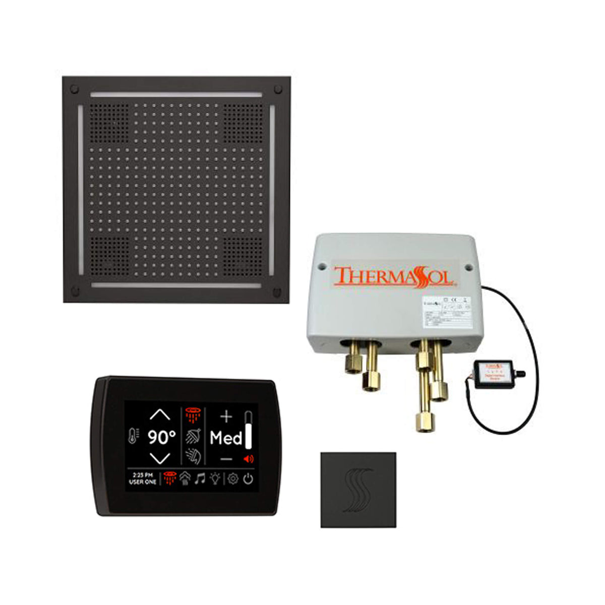 ThermaSol Total Wellness Steam Shower Package with Digital Shower Valve
