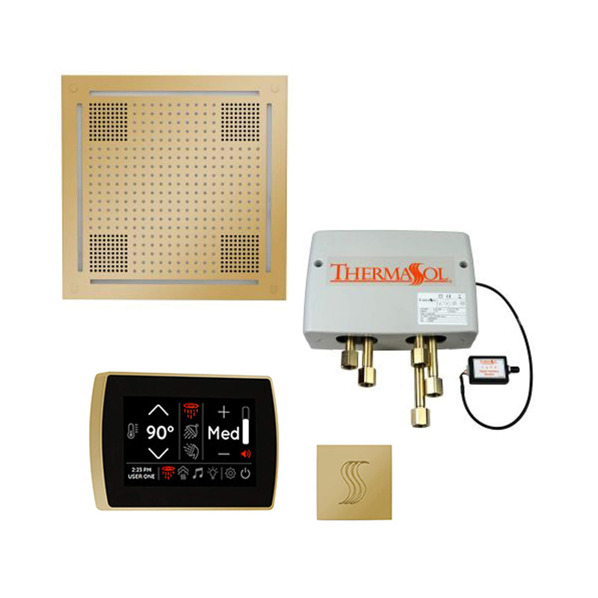 ThermaSol Total Wellness Steam Shower Package with Digital Shower Valve