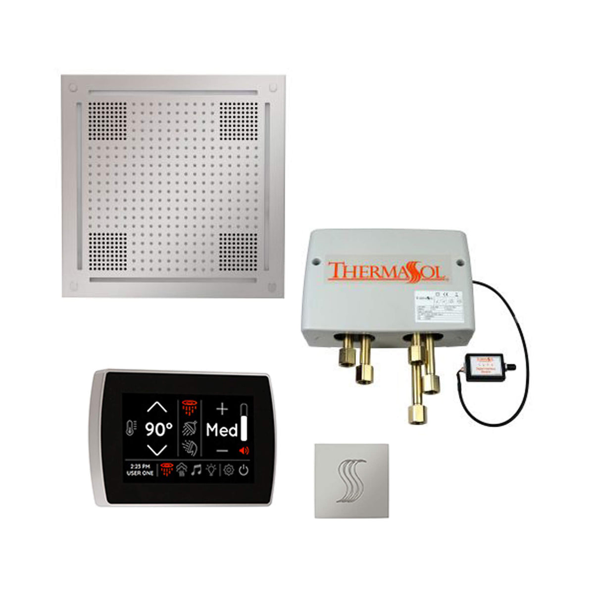 ThermaSol Total Wellness Steam Shower Package with Digital Shower Valve